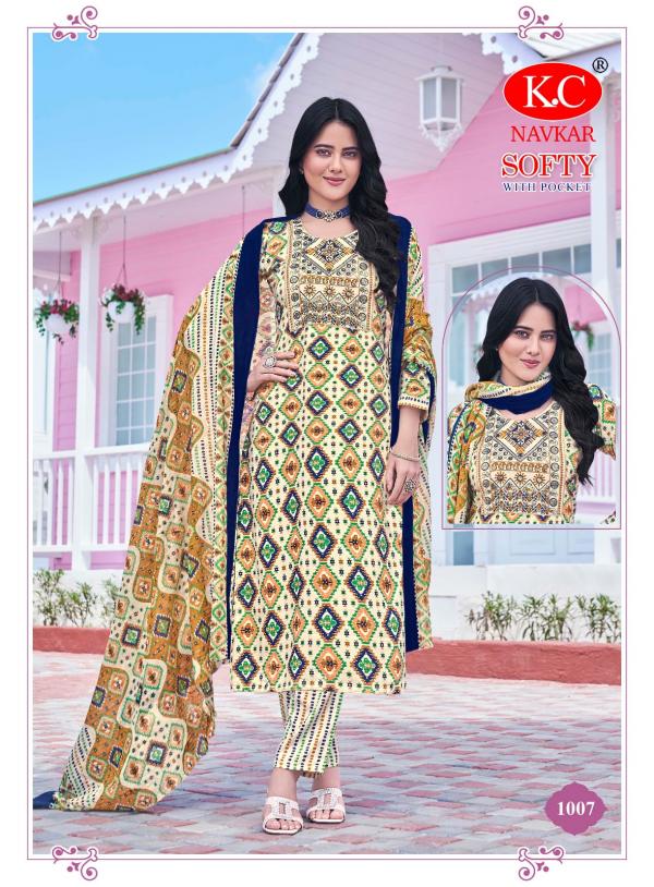 Kc Softy 1 Cotton Printed Kurti Bottom With Dupatta